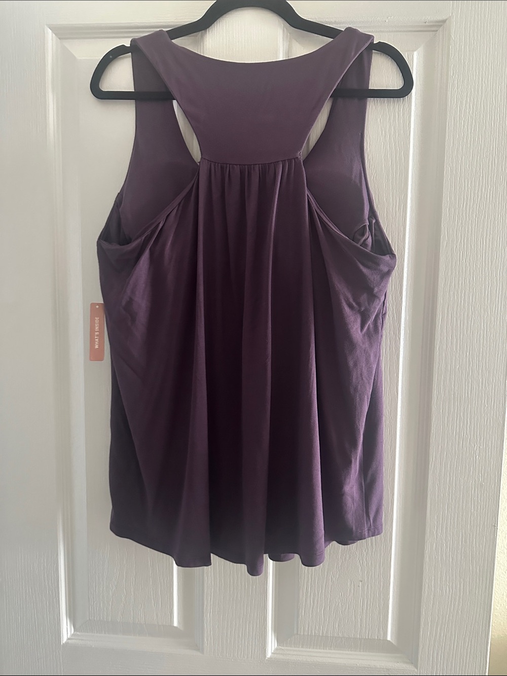 Soma Purple Racerback Tank Top with built in bra - Picture 7 of 8
